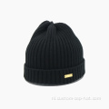 Black Beanie Hat aangepaste kleurmaat